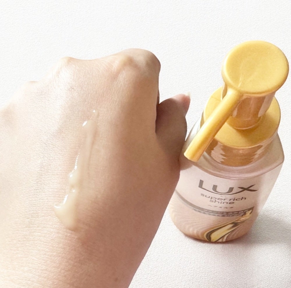 ラックス スーパーリッチシャイン ダメージリペア 補修ヘアミルク/LUX/ヘアミルクを使ったクチコミ(2枚目)