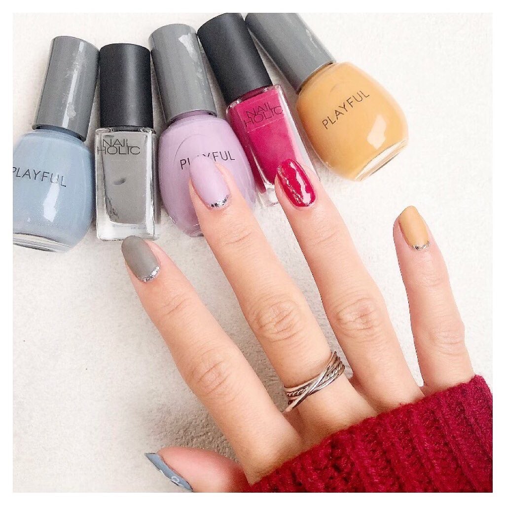 𝘼𝙮𝙪 ❦ 𝑆𝑒𝑙𝑓 𝑁𝑎𝑖𝑙 on LIPS 「❥こんばんは😌2020年最後のネイルは大好きなレペゼン..」(1枚目)