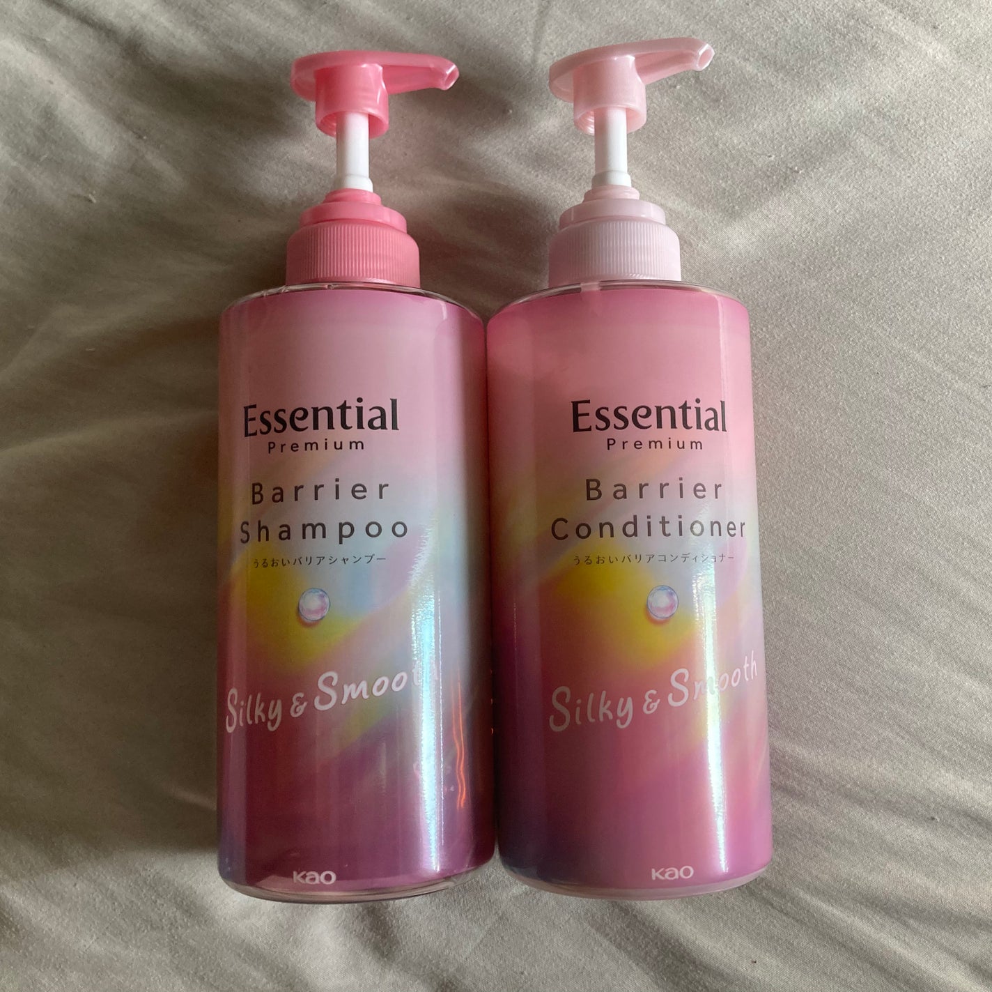 エッセンシャルプレミアム バリアシャンプー・コンディショナー シルキー&スムース/エッセンシャル/市販シャンプーを使ったクチコミ(1枚目)