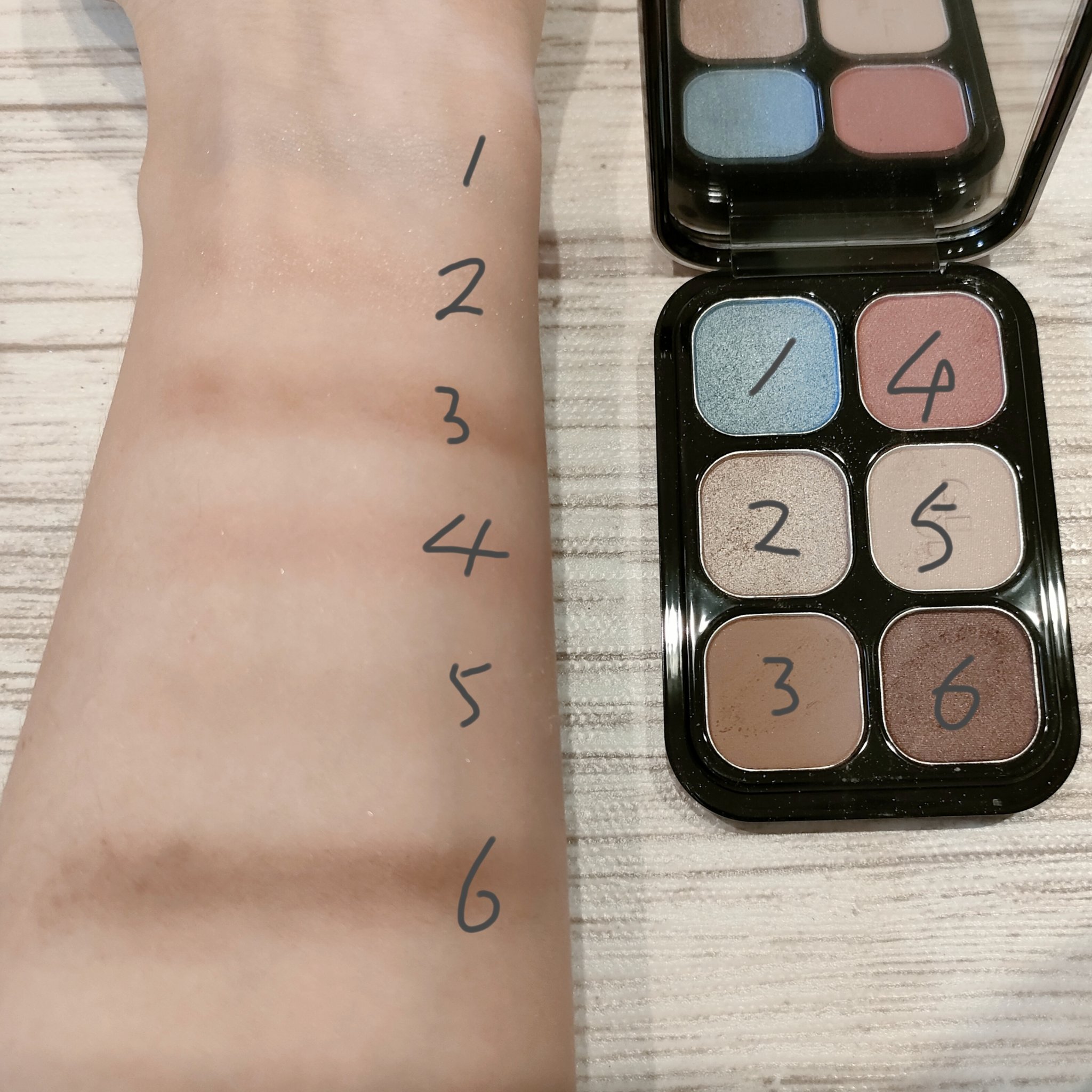 オッドバランスアイパレット/TWO SLASH FOUR/アイシャドウパレットを使ったクチコミ（3枚目）