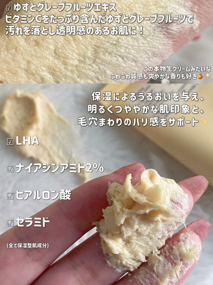 ヴィーガンパッククレンザー/WHIPPED/洗顔フォームを使ったクチコミ(4枚目)