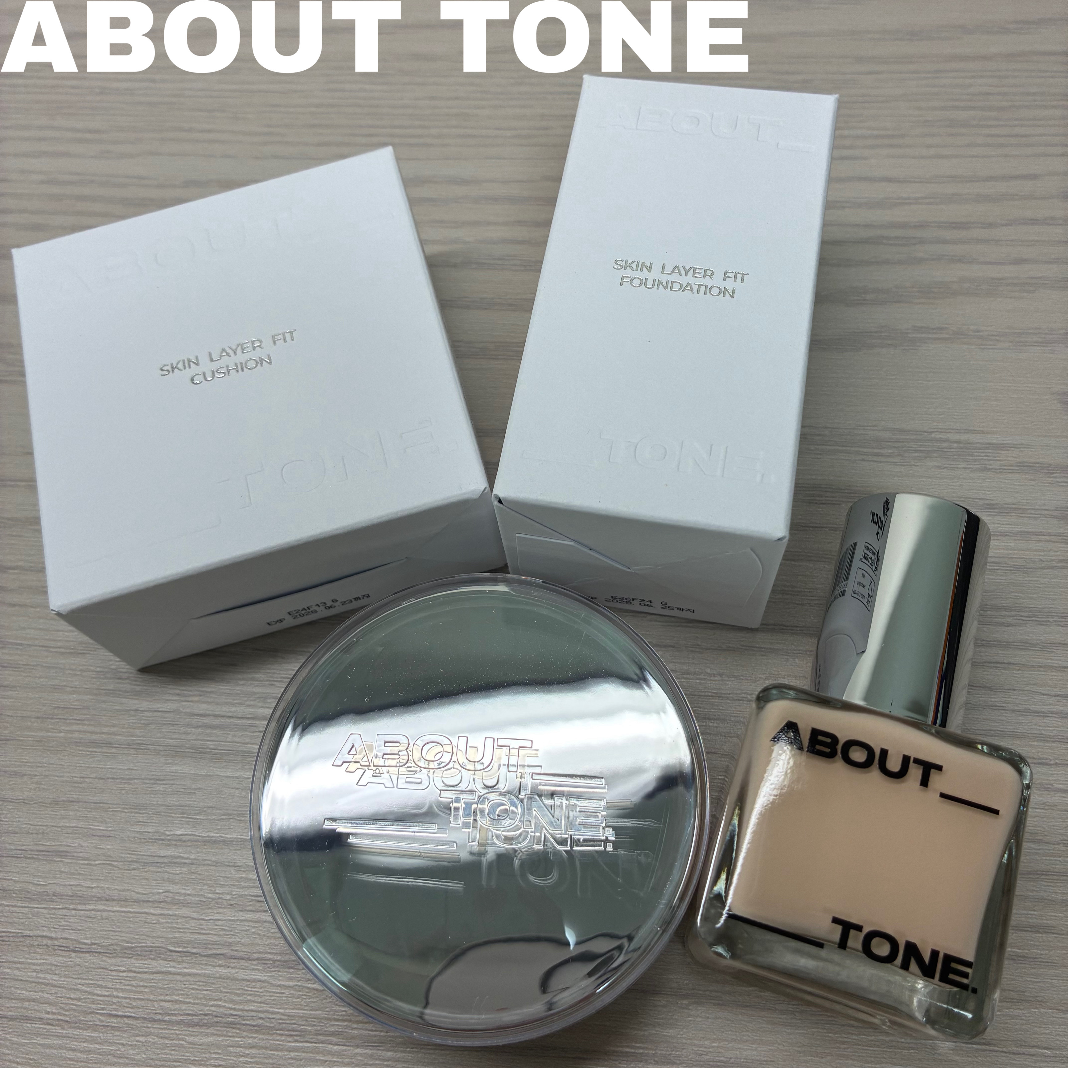 スキンレイヤーフィットクッション/ABOUT TONE/クッションファンデーションを使ったクチコミ（1枚目）