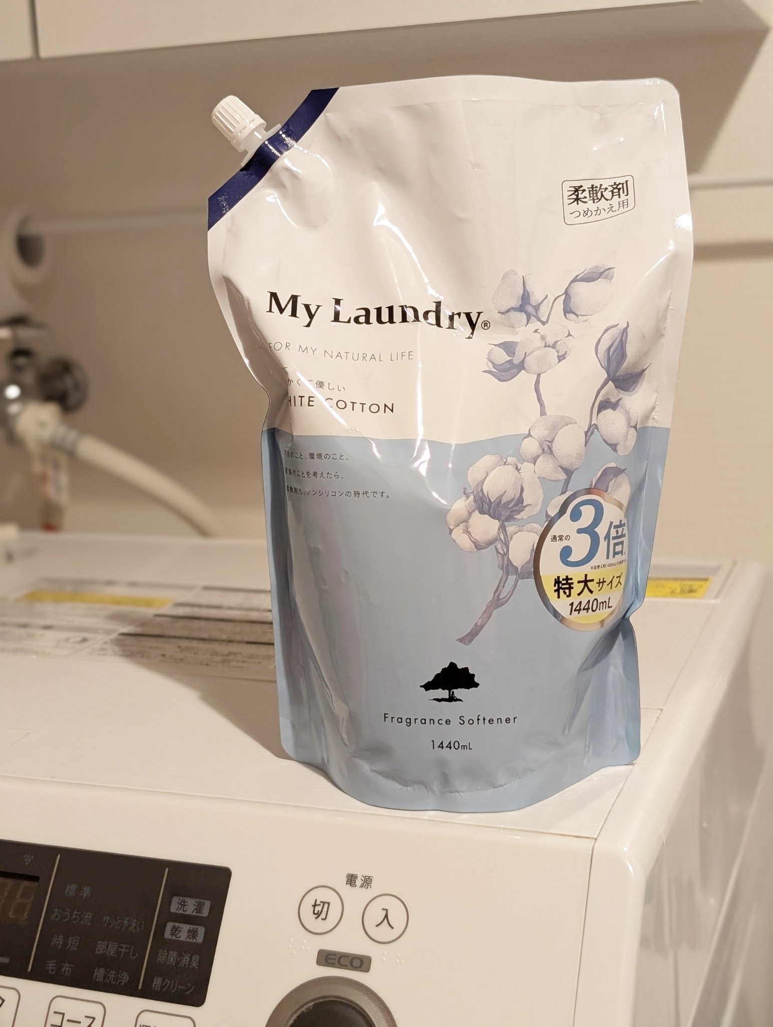 マイランドリー 柔軟剤
大容量版がコスパ抜群！
［1,078円(税込) / 1,440mL］

・ジャスミンの香り ※1,078円(税込) / 1,440mL
・ホワイトコットンの香り ※1,078円(税込) / 1,440mL
・ココナッ