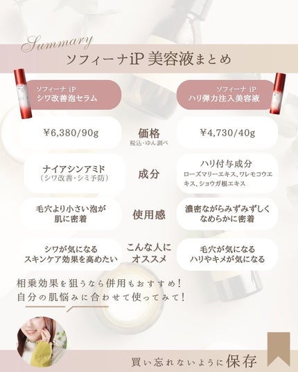 ソフィーナ iP ハリ弾力注入美容液/SOFINA iP/美容液を使ったクチコミ(8枚目)