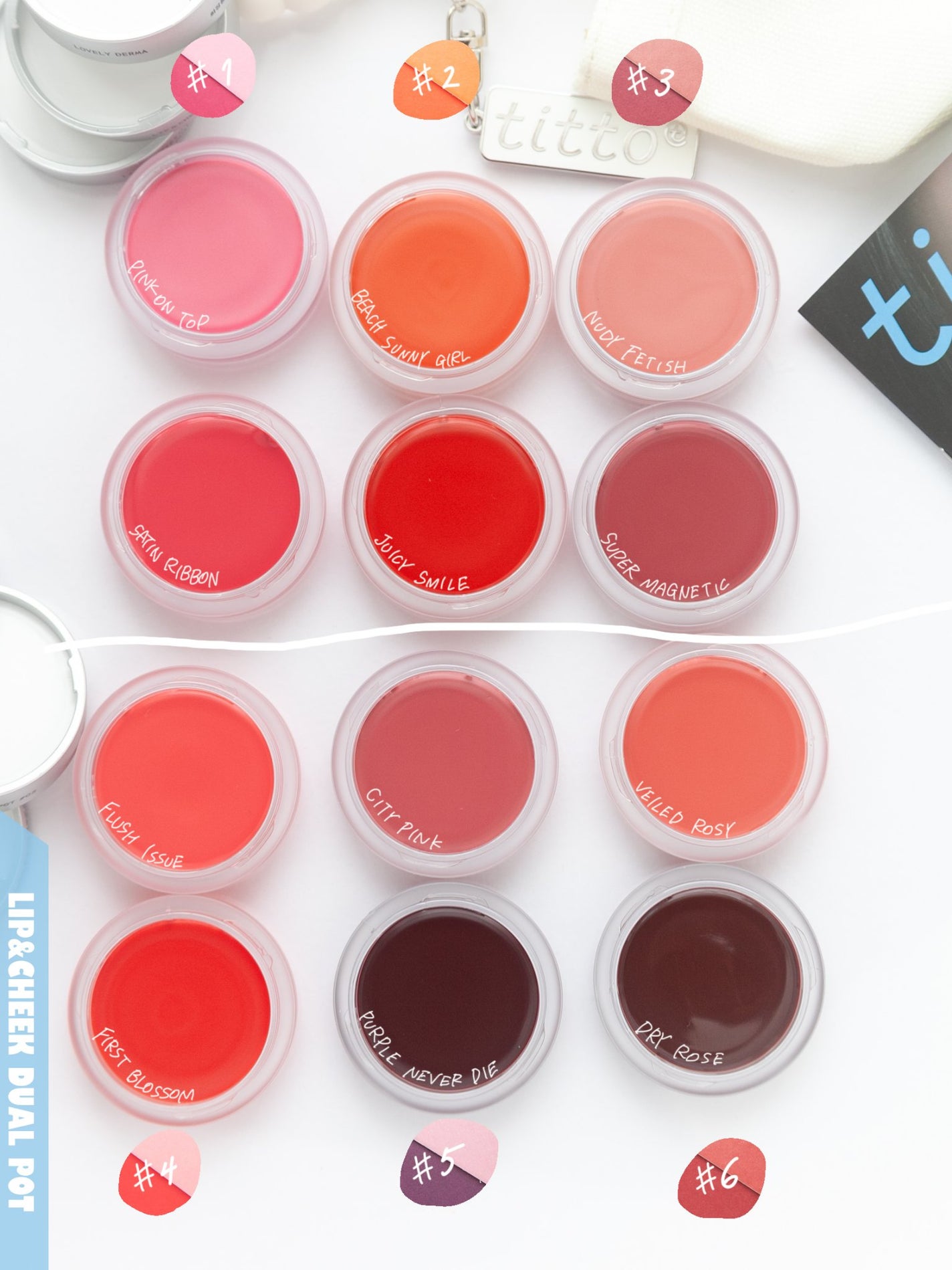 リップアンドチークデュアルポット/titto/口紅を使ったクチコミ(3枚目)