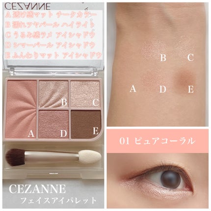 フェイスアイパレット/CEZANNE/アイシャドウを使ったクチコミ(2枚目)
