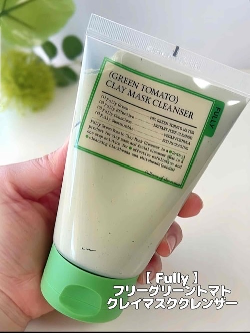 グリーントマトクレイマスククレンザー/FULLY/洗い流すパック・マスクを使ったクチコミ（2枚目）
