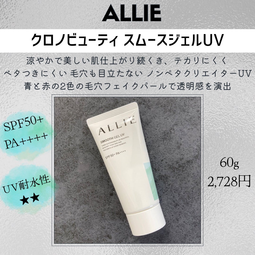 アリィー クロノビューティ スムースジェルUV/アリィー/日焼け止めジェルを使ったクチコミ(2枚目)