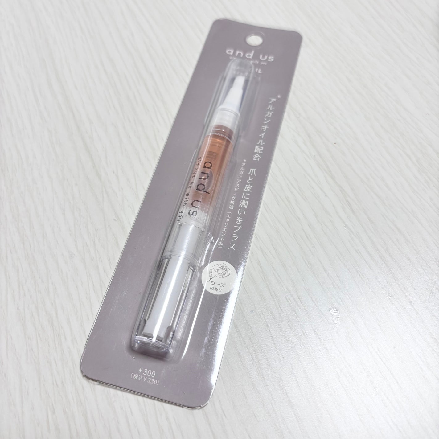 AUS ネイルオイル ローズ/and us/ネイルオイル・トリートメントを使ったクチコミ(1枚目)