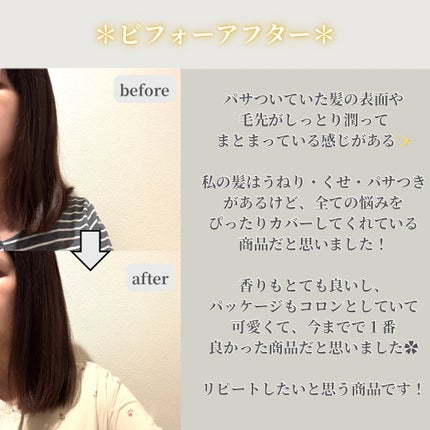 トリートメントリペアミルク/ディアボーテ/ヘアミルクを使ったクチコミ(6枚目)