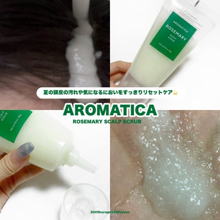ローズマリー スカルプ スクラブ/AROMATICA/ヘッドスクラブを使ったクチコミ(1枚目)