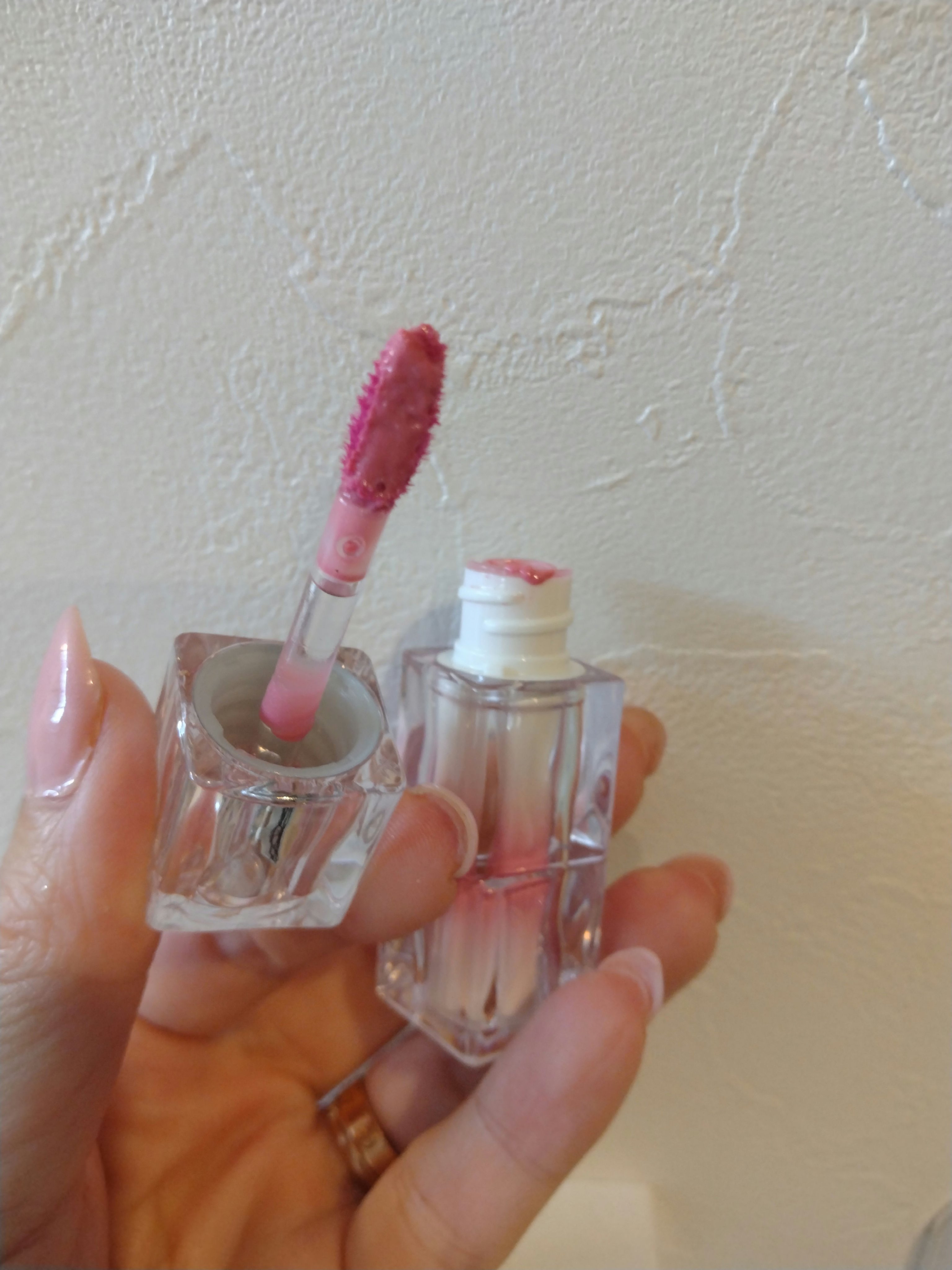 ウォーターリズムグロウティント 28 WINTERY（ミニ）/TIRTIR(ティルティル)/リップティントを使ったクチコミ（3枚目）