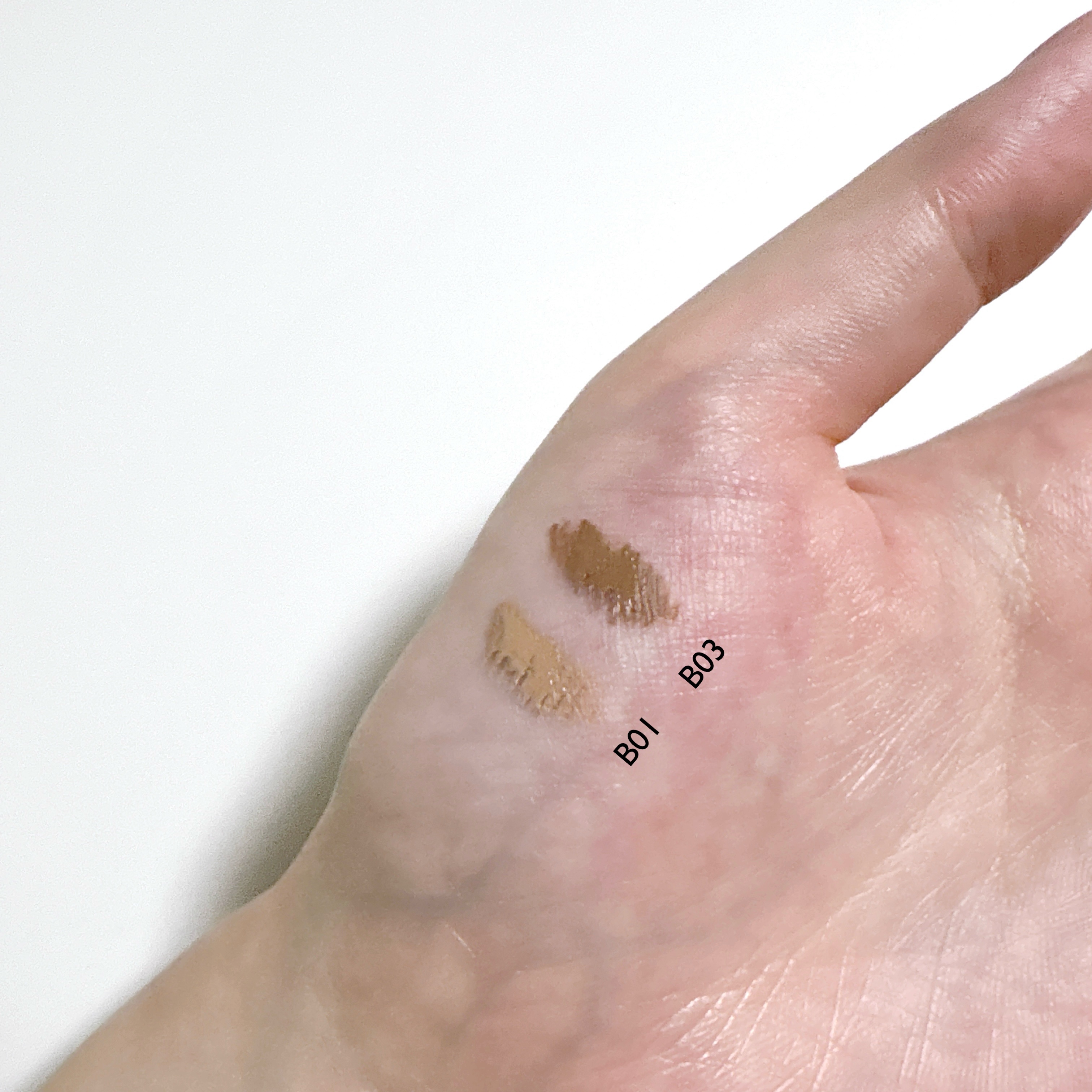 インスパイアスキニーブロウカラ/mude./眉マスカラを使ったクチコミ（2枚目）