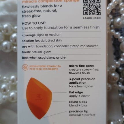 Miracle Complexion Sponge/Real Techniques/パフ・スポンジを使ったクチコミ(2枚目)