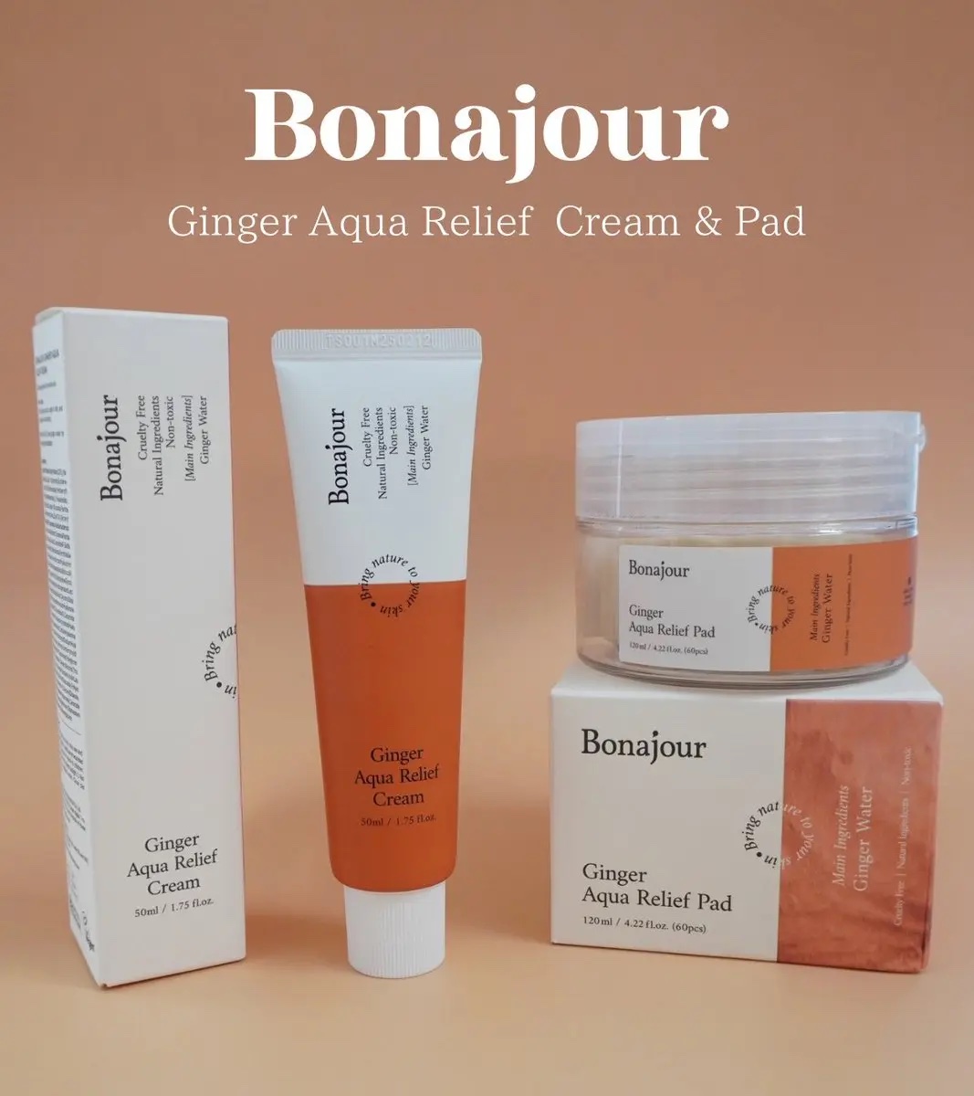 ジンジャーアクアリリーフパッド 60枚/Bonajour/トナーパッドを使ったクチコミ（1枚目）