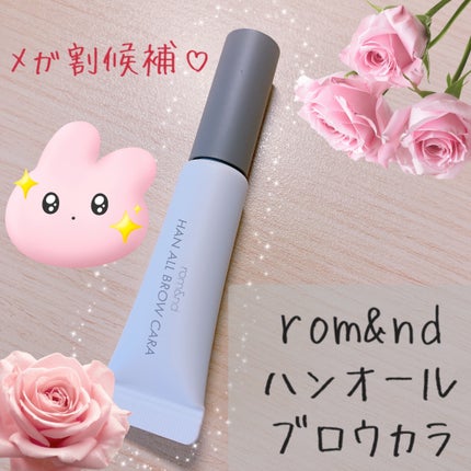 ハンオールブロウカラ/rom&nd/眉マスカラを使ったクチコミ(1枚目)