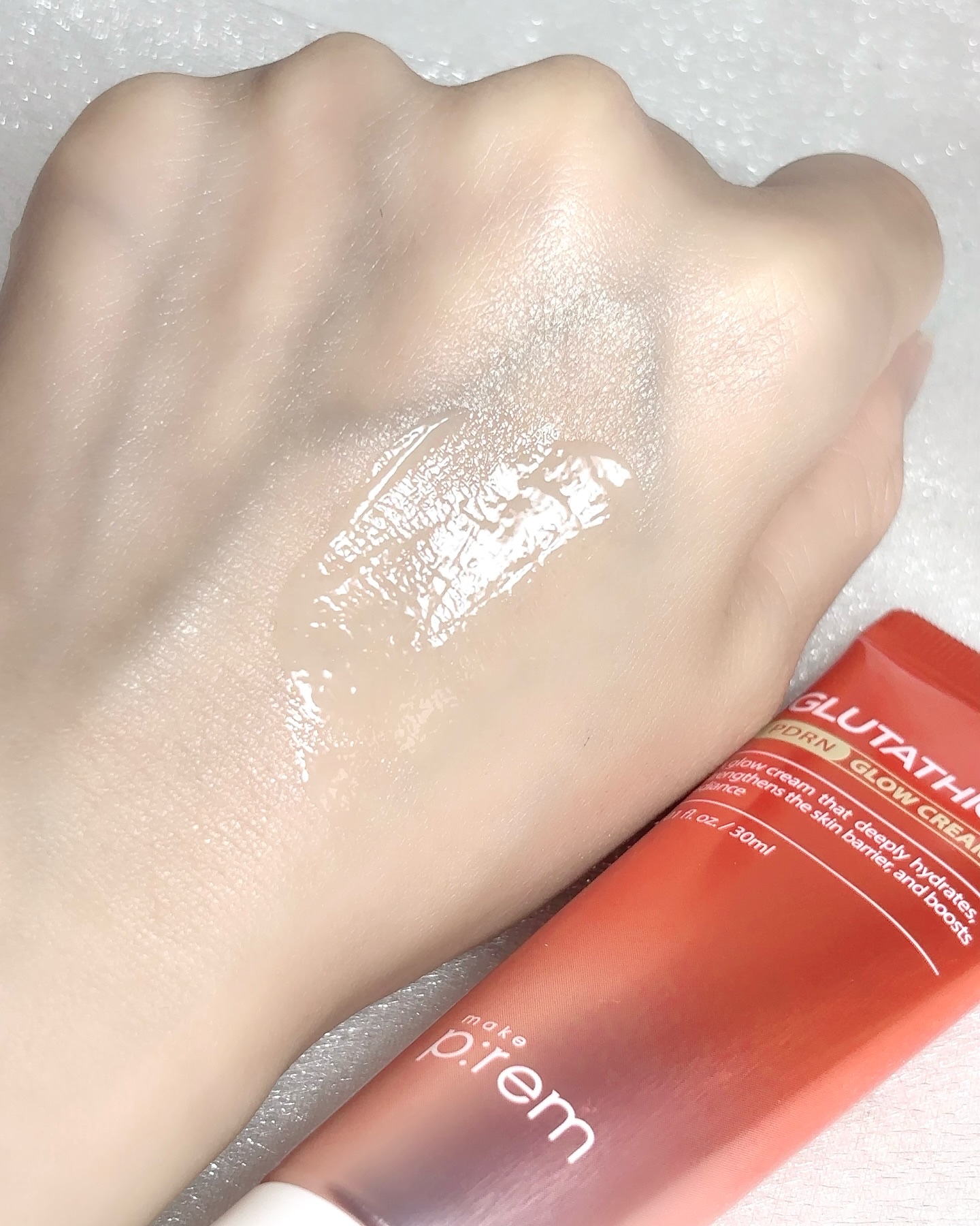 グルタチオンPDRNグロークリーム/make prem/フェイスクリームを使ったクチコミ（2枚目）