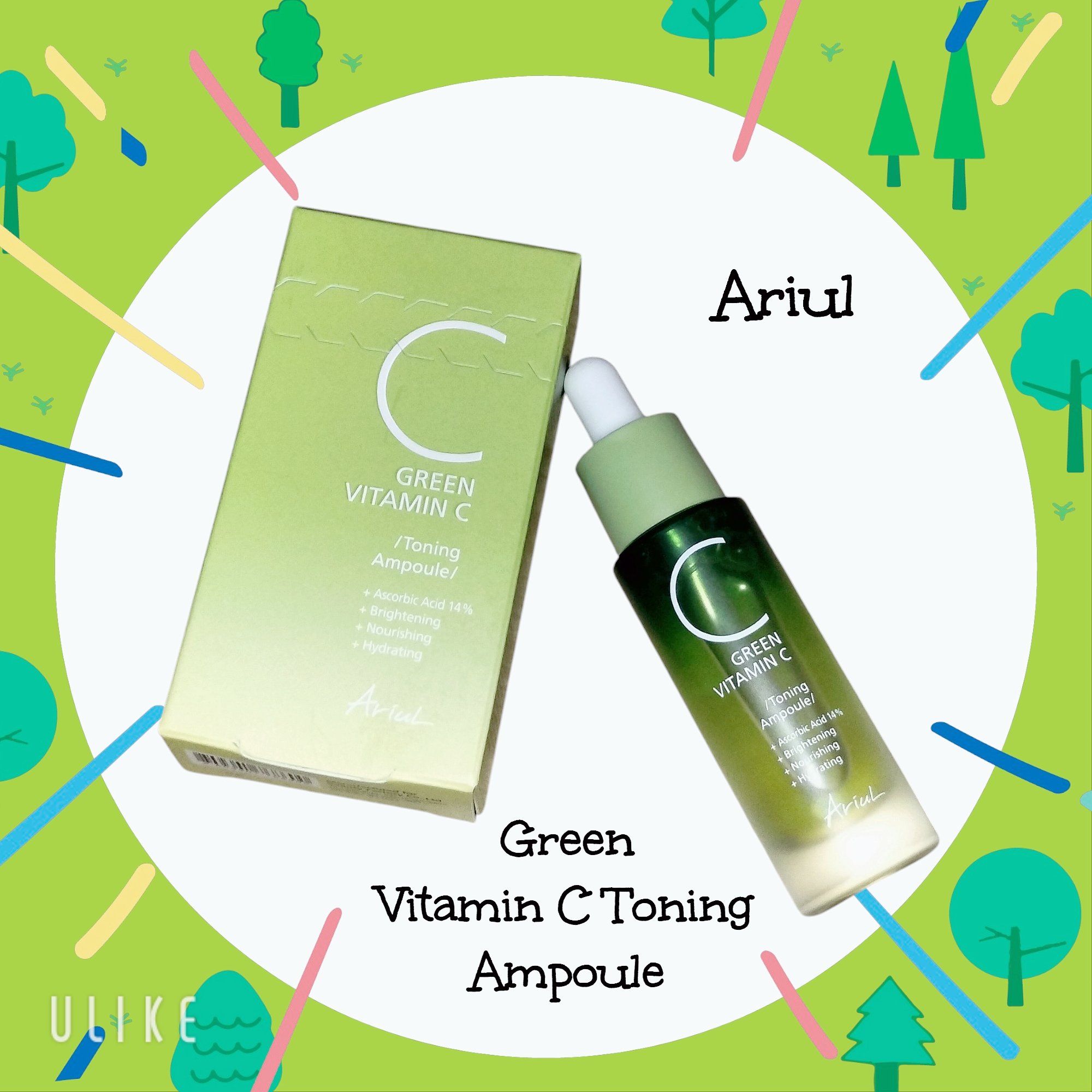 アリウル グリーンビタミンC トーニングセラム(アンプル)/Ariul/美容液を使ったクチコミ（1枚目）