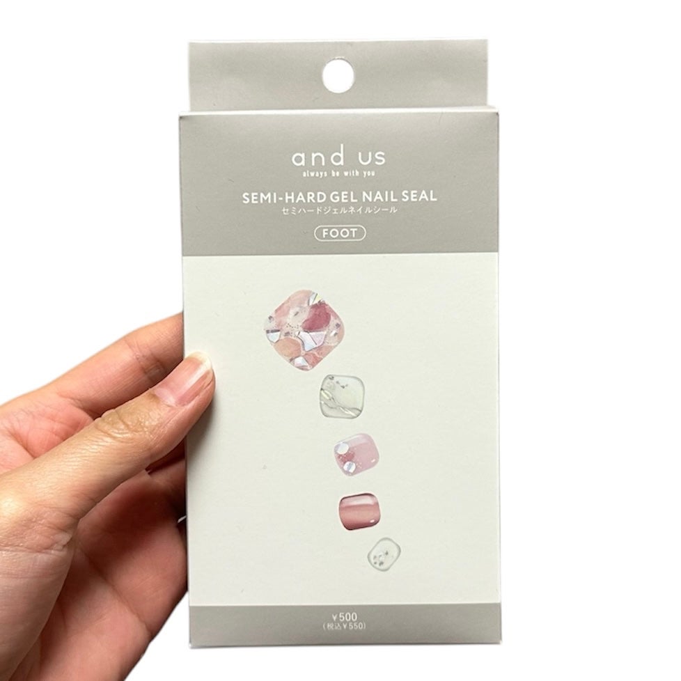 セミハードジェルネイルシール/and us/ネイルシールを使ったクチコミ(2枚目)