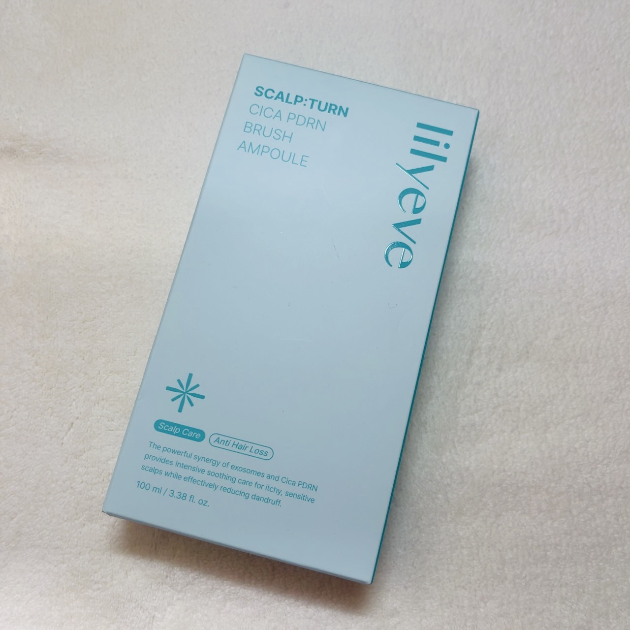 スカルプターンヘアアンプル/リリーイブ/頭皮ローションを使ったクチコミ（1枚目）