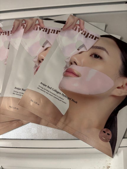 レッドコラーゲンハイドロゲルマスク/avajar/シートマスク・パックを使ったクチコミ(1枚目)