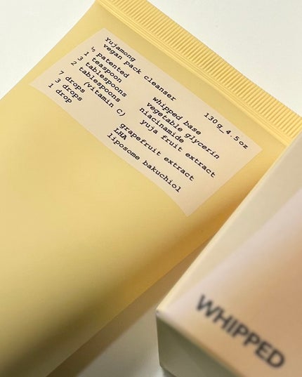 ヴィーガンパッククレンザーチューブ/WHIPPED/洗顔フォームを使ったクチコミ(2枚目)