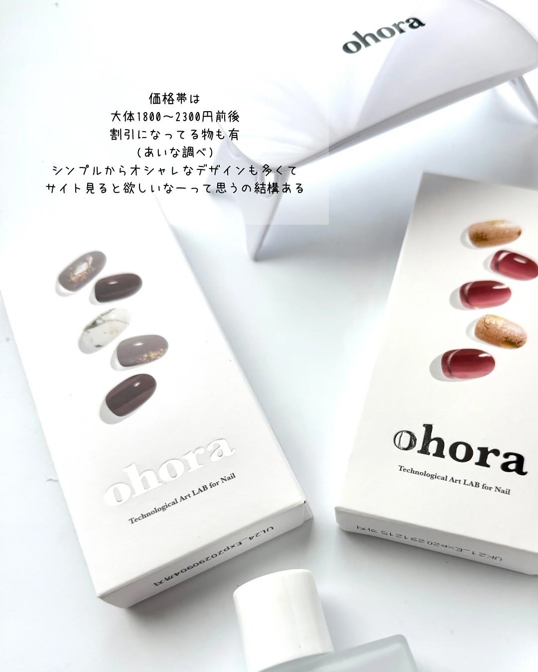 セミキュアジェルネイル(ハンド)/ohora/ネイルシールを使ったクチコミ(3枚目)