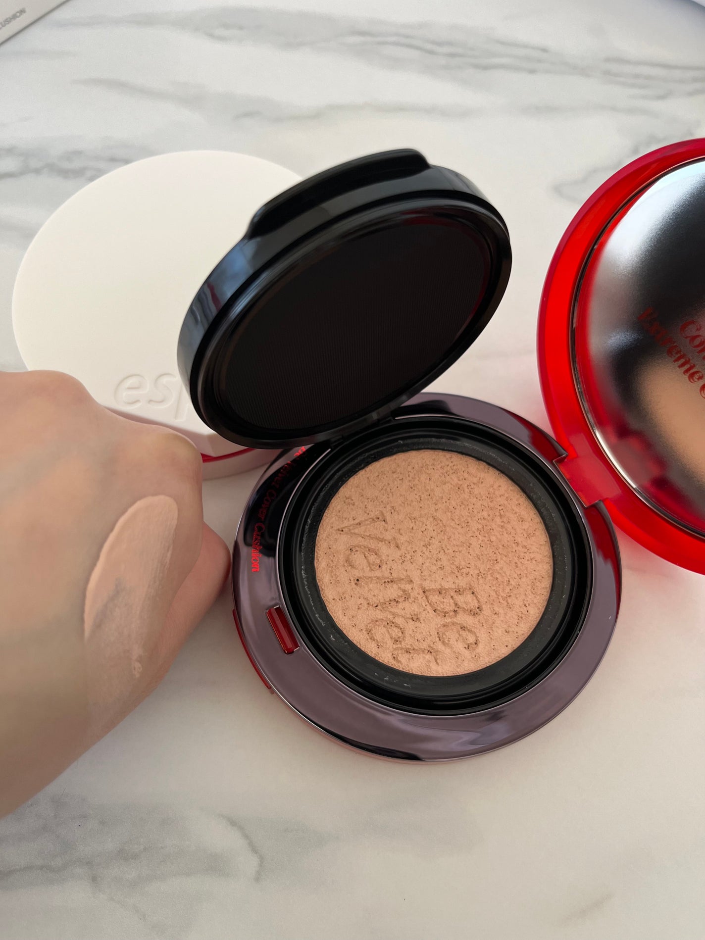 ビーベルベットカバークッション/espoir/クッションファンデーションを使ったクチコミ(4枚目)