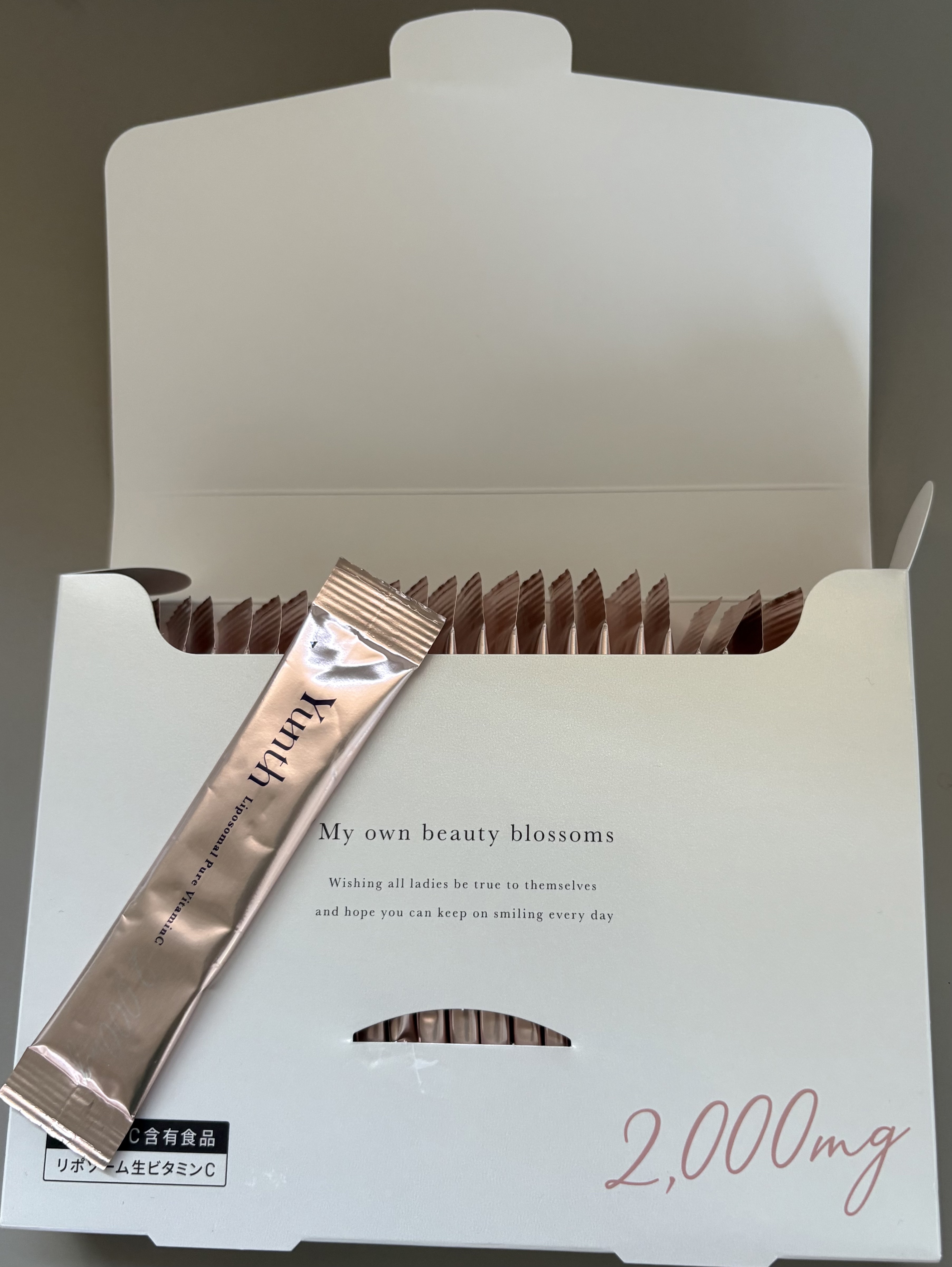 リポソーム生ビタミンC/Yunth/美容サプリメントを使ったクチコミ（2枚目）