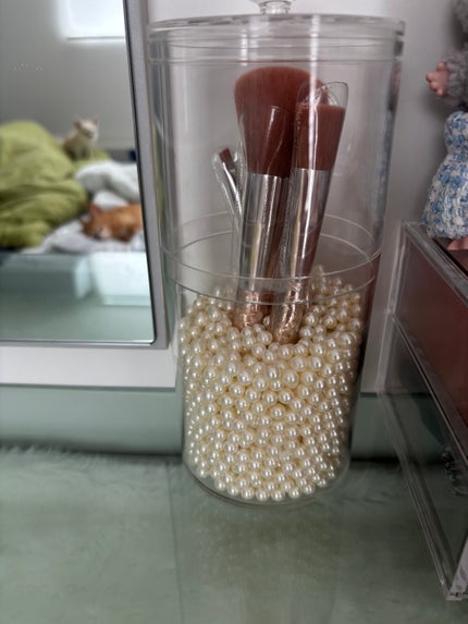 ぷぅぴぃ《紫コス部💜💗》 on LIPS 「🩷LOWYAのドレッサー🩷ずっとドレッサーが欲しかったから嬉し..」(6枚目)