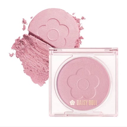 DAISY DOLL by MARY QUANT デイジードール パウダー ブラッシュ ブルームのクチコミ「無印良品 クリームチーク ベビーピンク
DAISY DOLL by MARY QUANT 
デ.....」(3枚目)