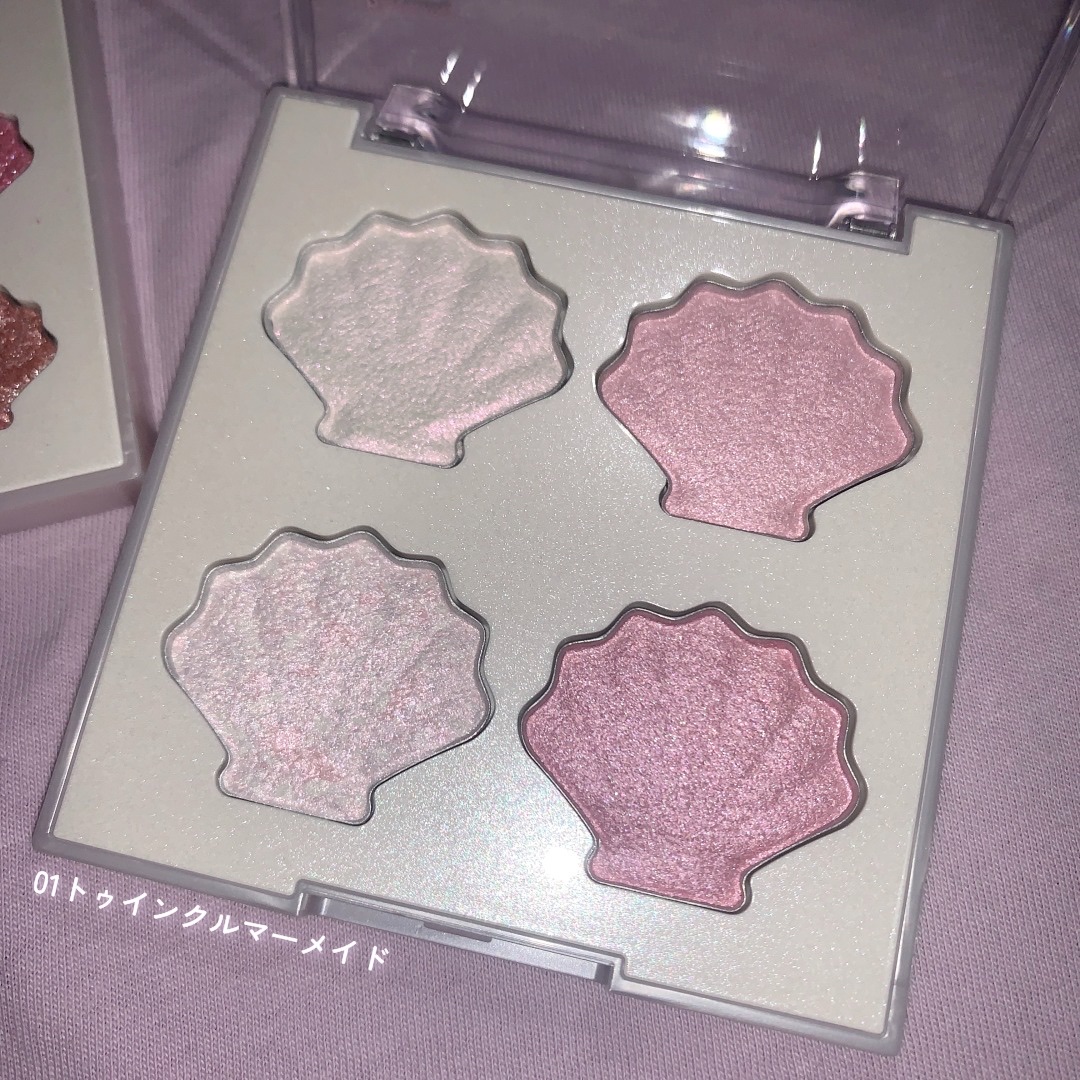 シャイングロイハイライターパレット/dasique/クリームハイライトを使ったクチコミ（3枚目）