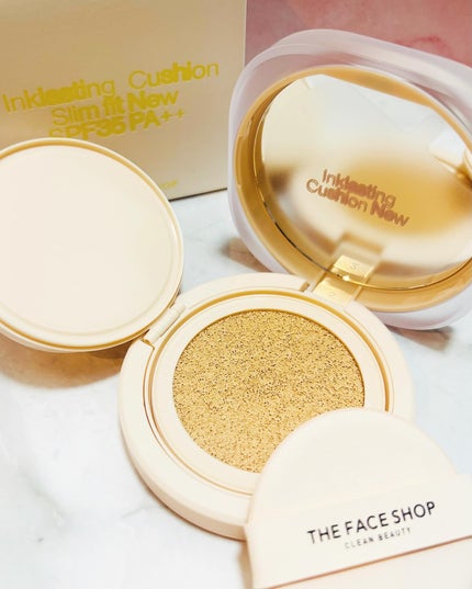 インクラスティングクッションファンデーション/THE FACE SHOP/クッションファンデーションを使ったクチコミ(3枚目)