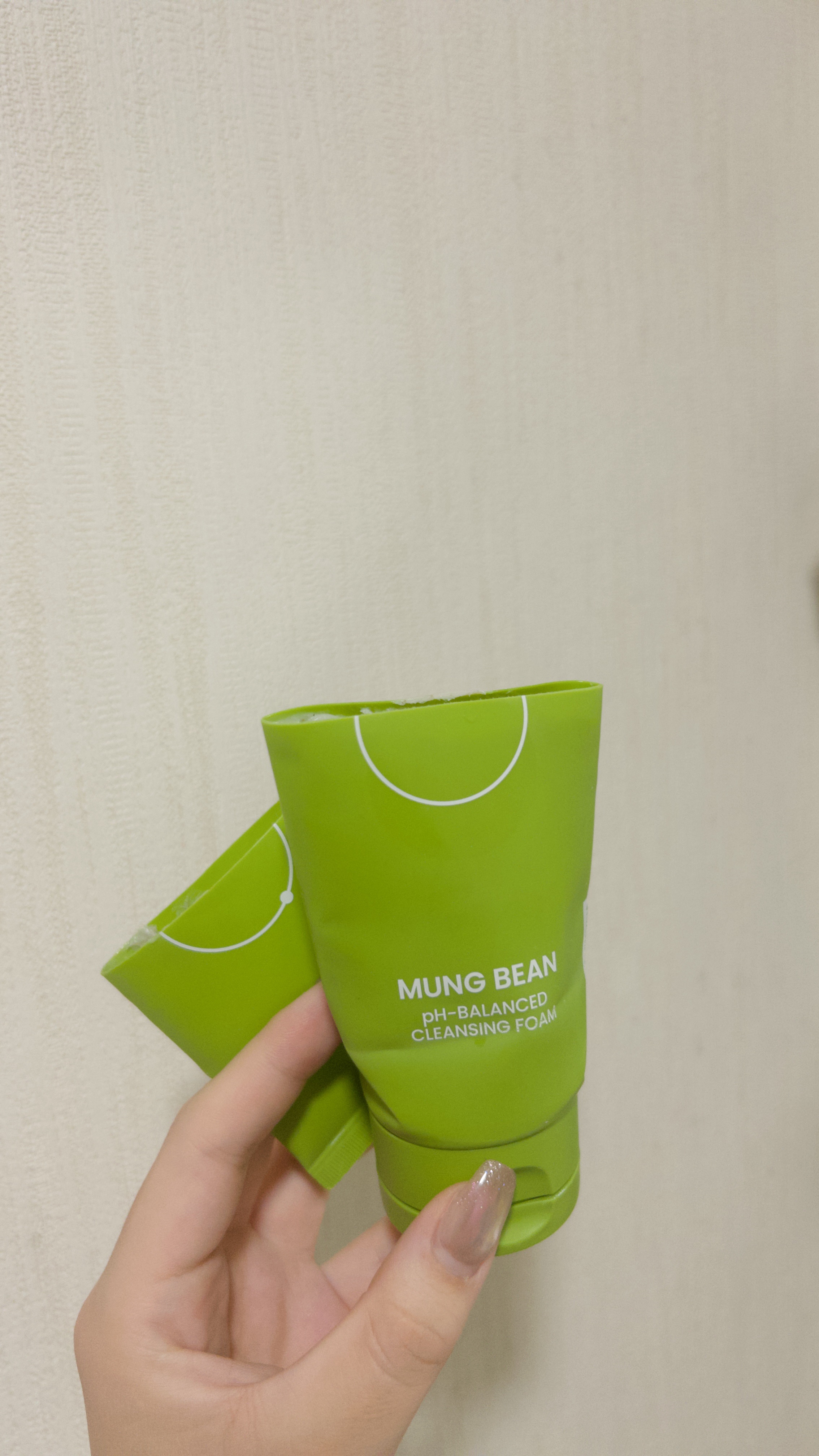 緑豆弱酸性洗顔フォーム/beplain/洗顔フォームを使ったクチコミ（3枚目）