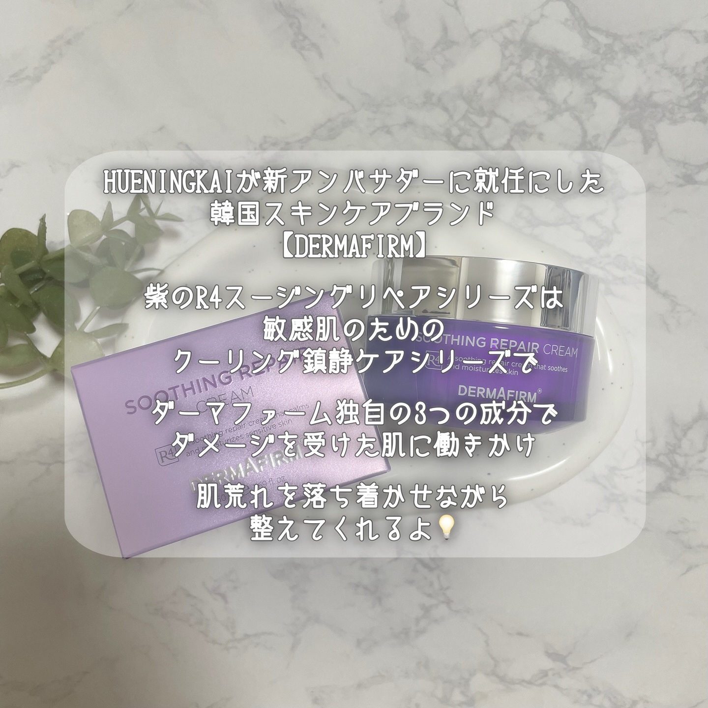 [R4] SOOTHING REPAIR CREAM /ダーマファーム/フェイスクリームを使ったクチコミ（2枚目）