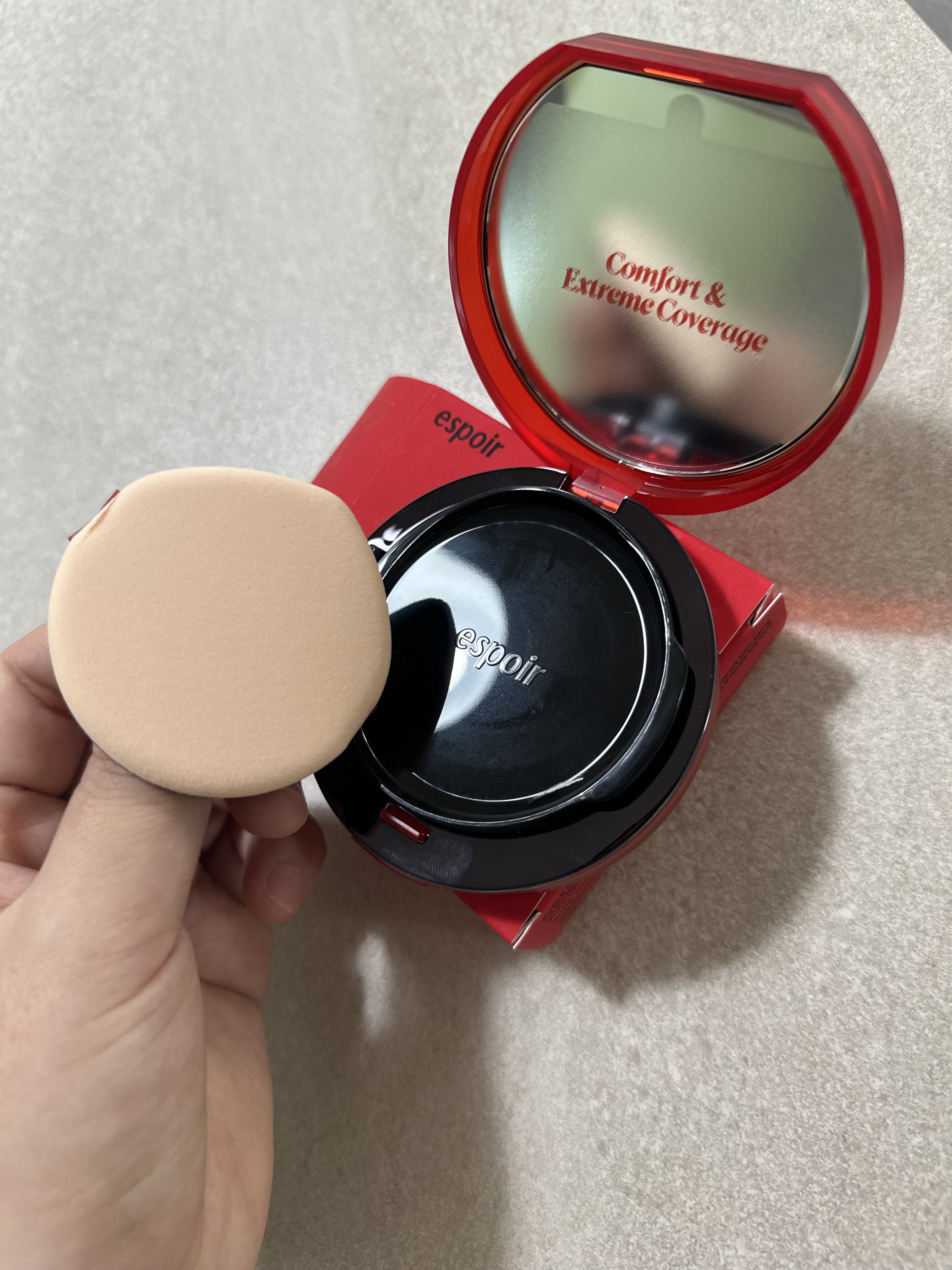 ビーベルベットカバークッション/espoir/クッションファンデーションを使ったクチコミ（2枚目）