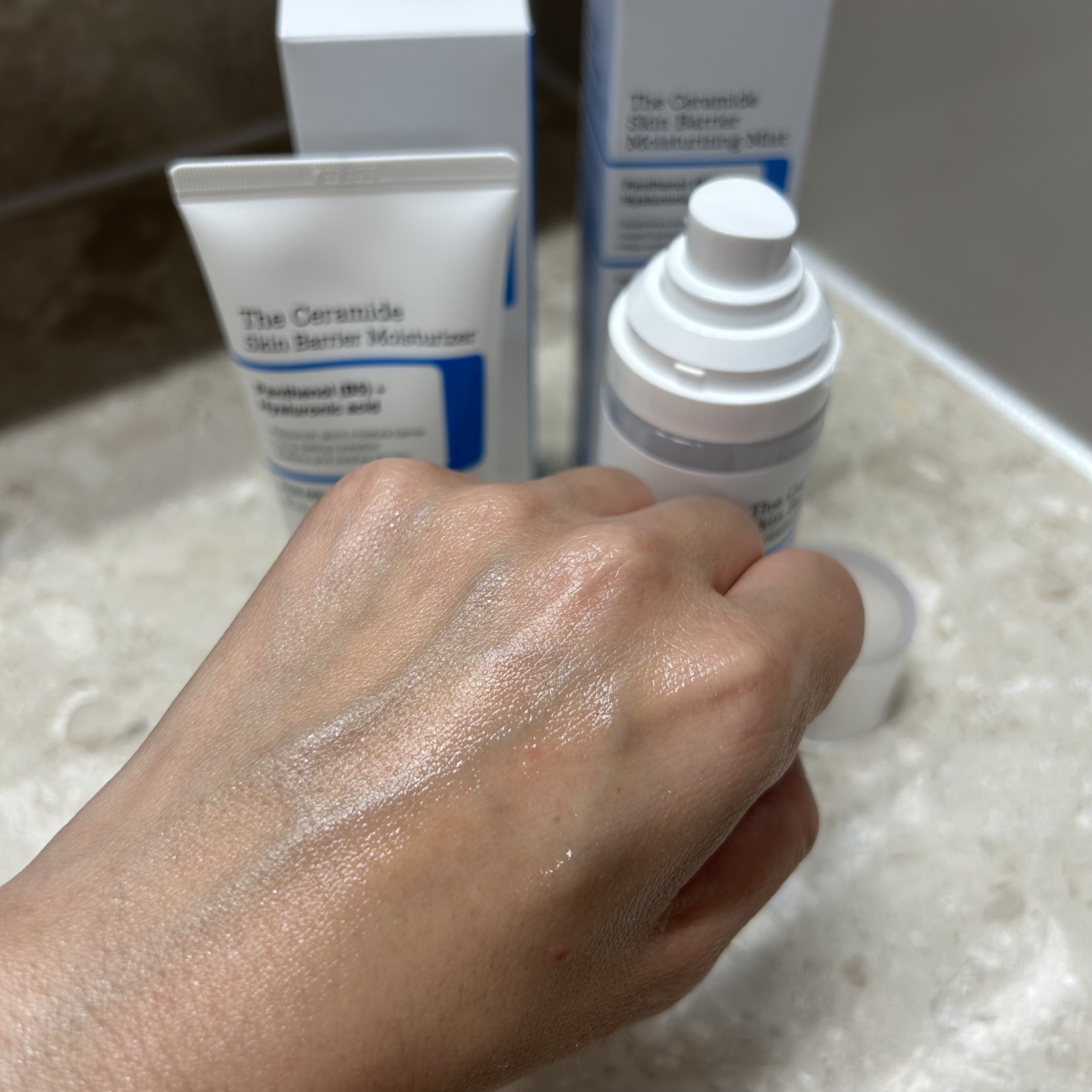 RXザ・セラミドスキンバリアモイスチャライザー/COSRX/フェイスクリームを使ったクチコミ（3枚目）