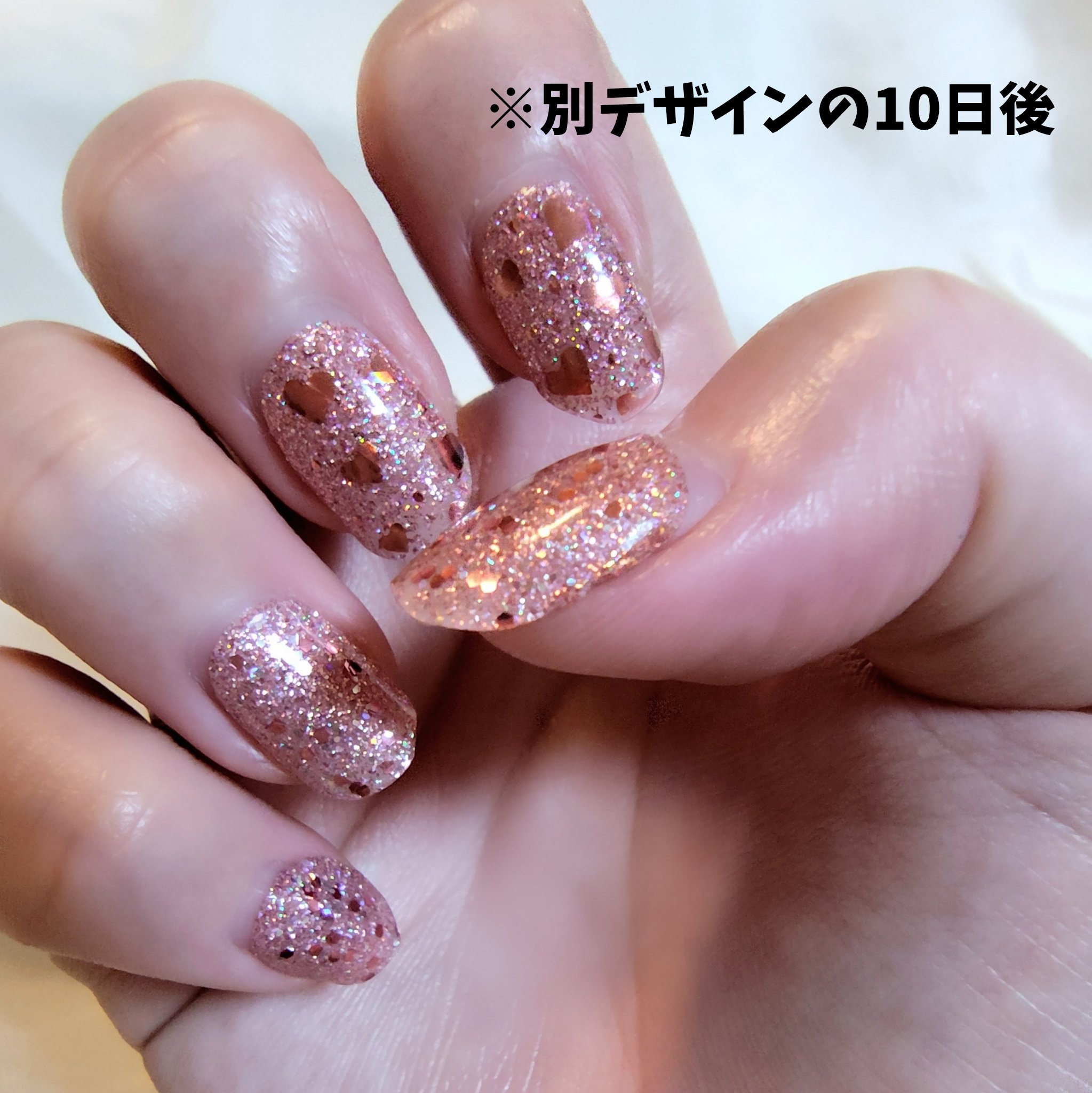 セミキュアジェルネイル（ハンド）/ohora/ネイルシールを使ったクチコミ（3枚目）