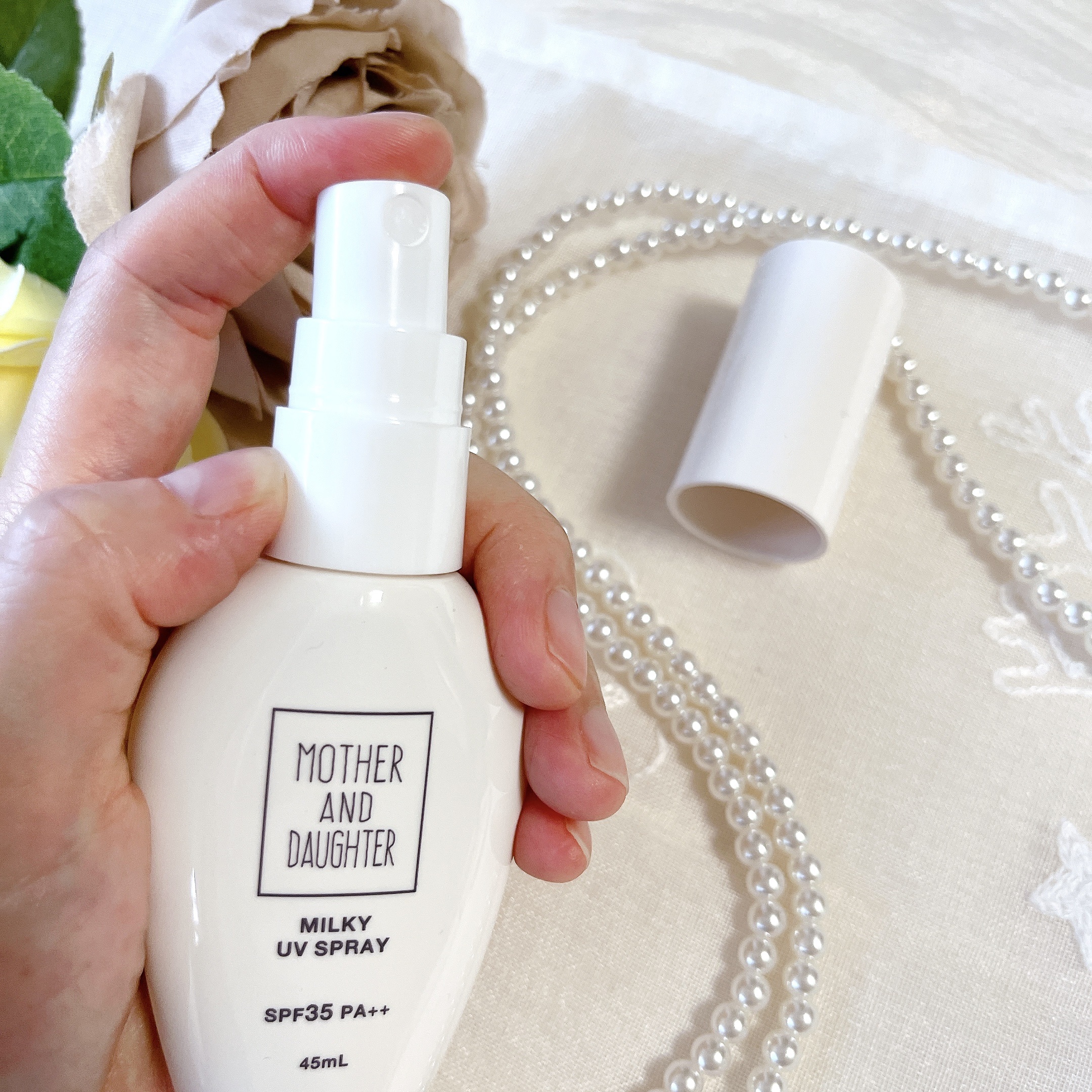 M&D ミルキーUVスプレー/Mother&Daughter/日焼け止めミスト・スプレーを使ったクチコミ（3枚目）