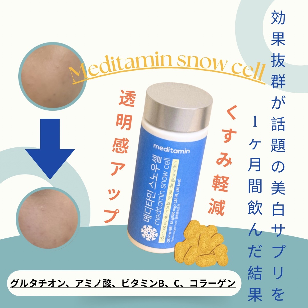 スノーセル/メディタミン/美容サプリメントを使ったクチコミ（1枚目）