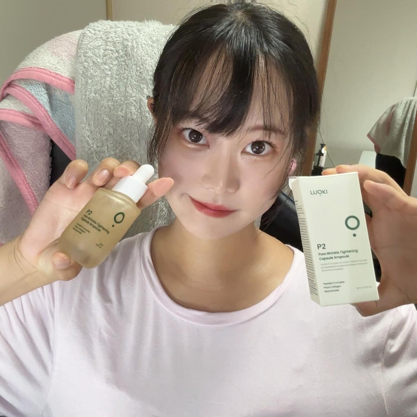 P2毛穴シワタイトニングカプセルアンプル/LUOKI/美容液を使ったクチコミ(7枚目)