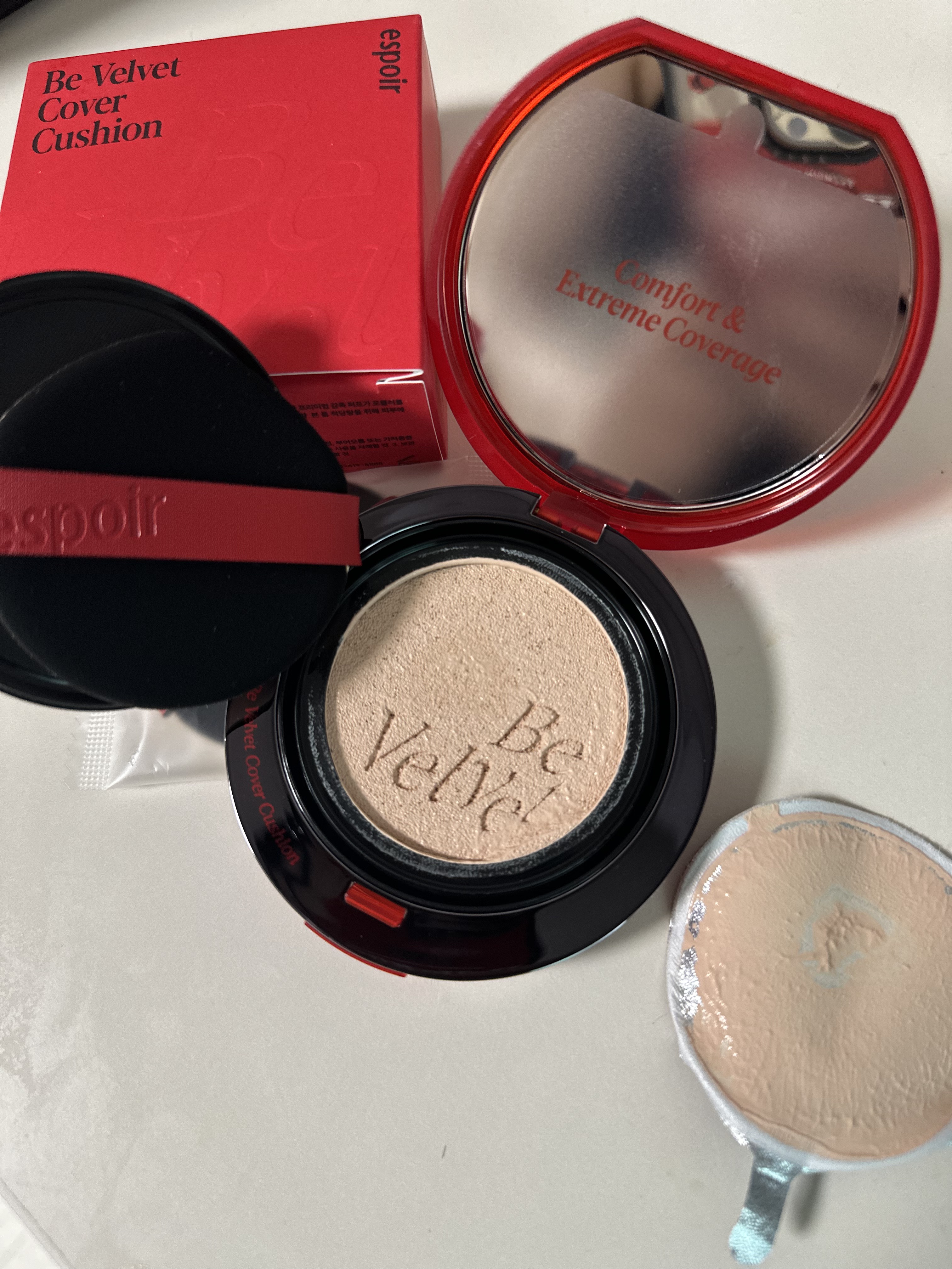ビーベルベットカバークッション/espoir/クッションファンデーションを使ったクチコミ（2枚目）