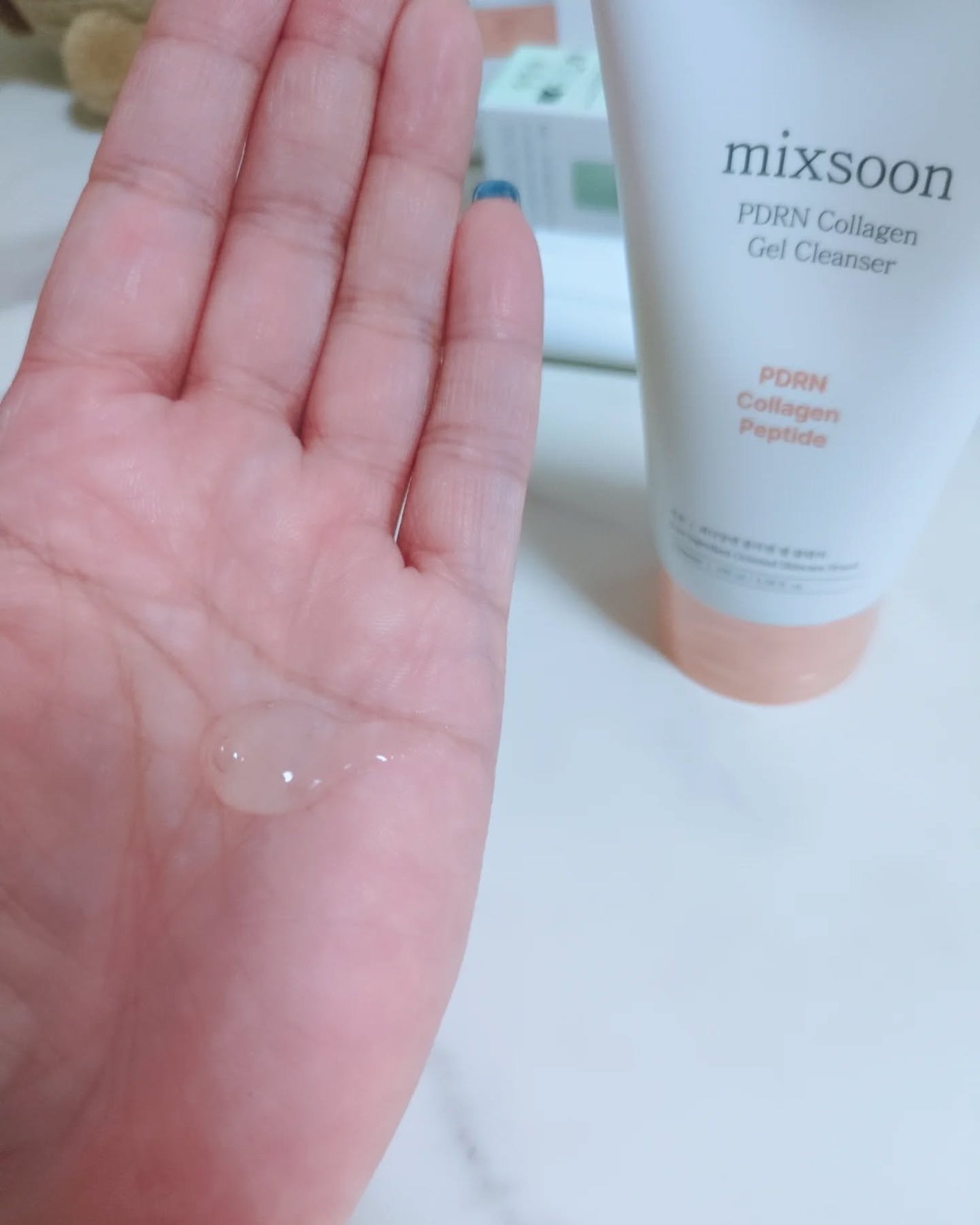 みぃ on LIPS 「mixsoonPDRNコラーゲンジェルクレンザー【お米胚芽由来..」(2枚目)