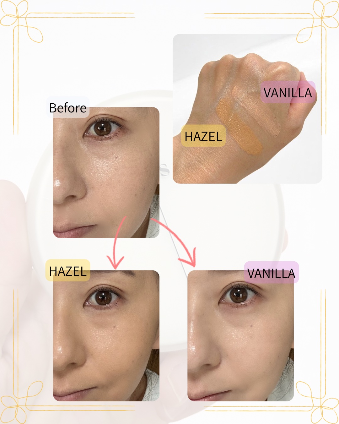 カーミンググロウアップクッションファンデーション/favs/リキッドファンデーションを使ったクチコミ（3枚目）