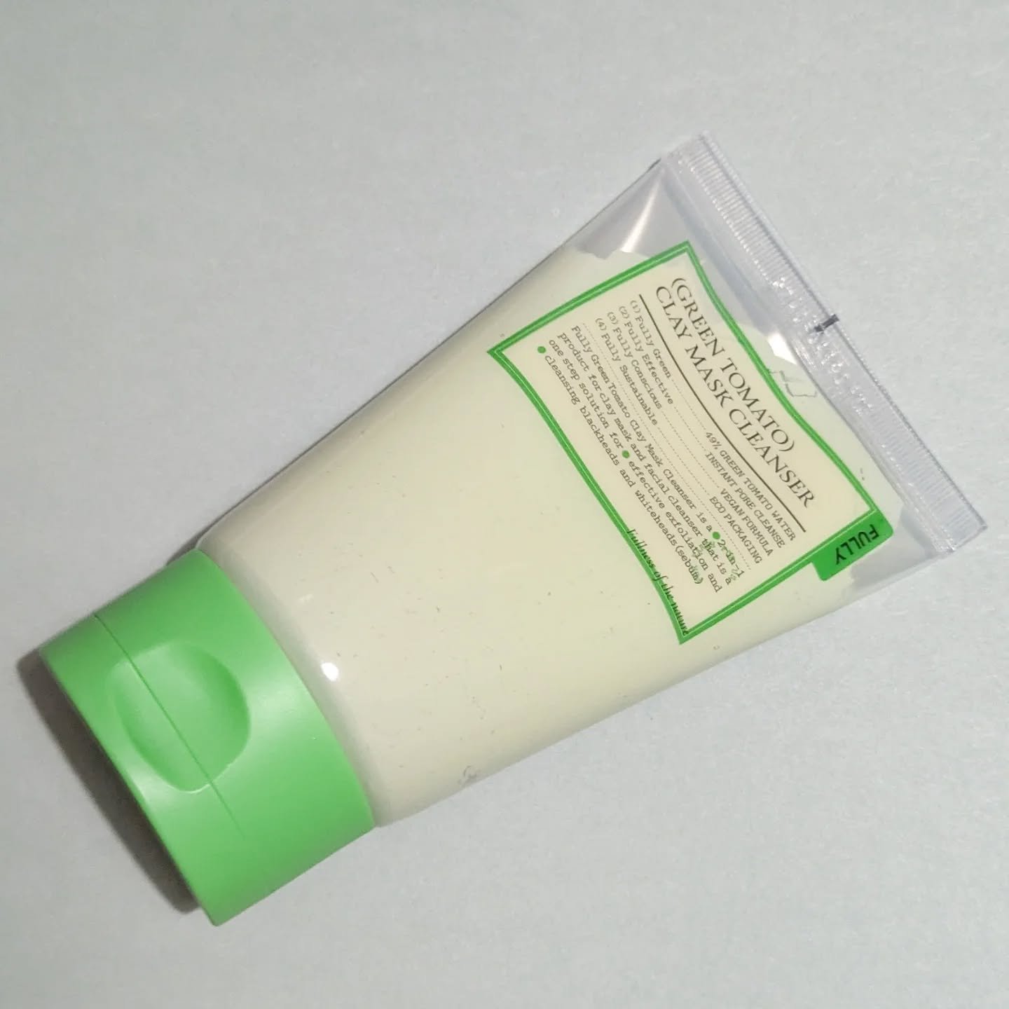 グリーントマトクレイマスククレンザー/FULLY/洗い流すパック・マスクを使ったクチコミ（2枚目）