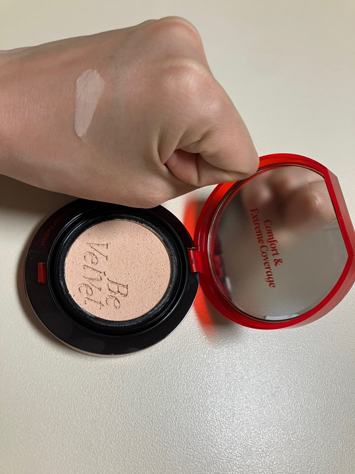 ビーベルベットカバークッション/espoir/クッションファンデーションを使ったクチコミ（2枚目）