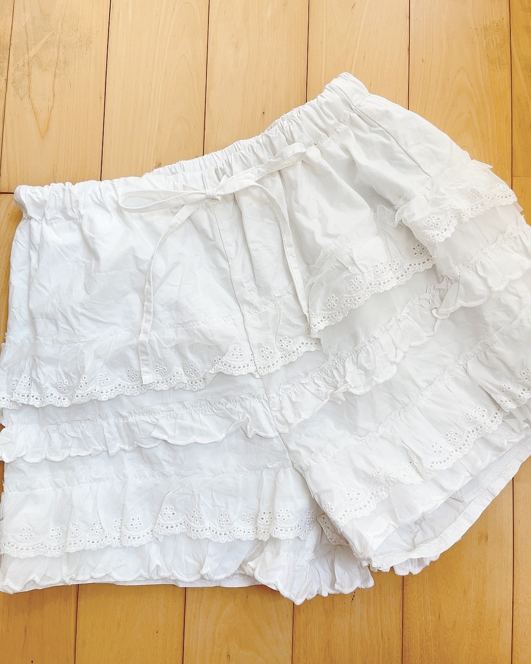 DAZYレースパッチワークショートパンツ/SHEIN/その他を使ったクチコミ（2枚目）