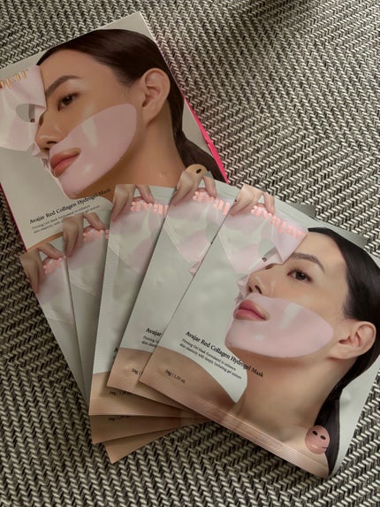 レッドコラーゲンハイドロゲルマスク/avajar/シートマスク・パックを使ったクチコミ(1枚目)