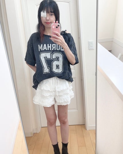 DAZYレースパッチワークショートパンツ/SHEIN/その他を使ったクチコミ(3枚目)