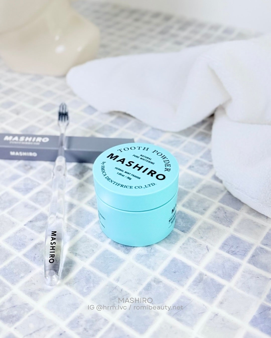 MASHIRO 薬用ホワイトニングパウダー ハーブミント/MASHIRO/歯磨き粉を使ったクチコミ(1枚目)